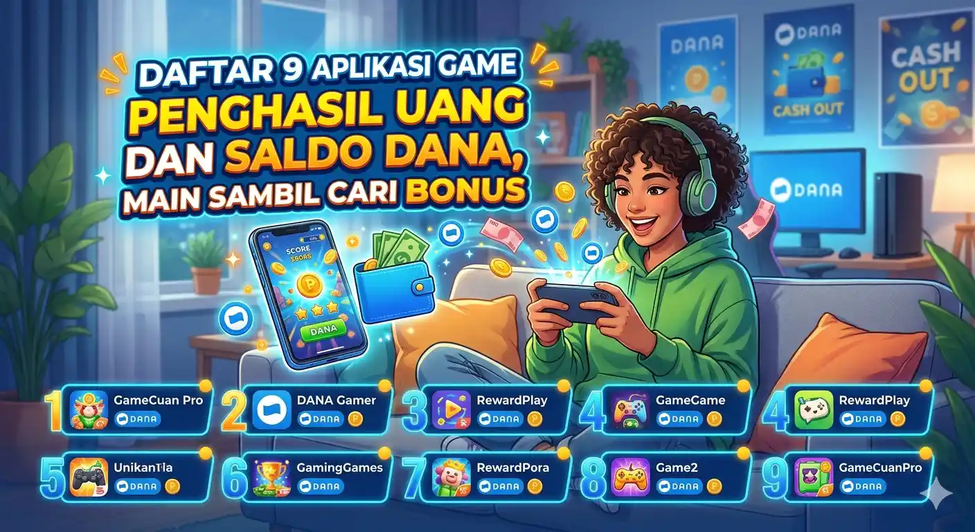 Daftar 9 Aplikasi Game Penghasil Uang dan Saldo DANA, Main Sambil Cari Bonus